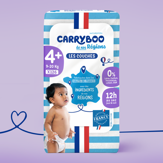 Couches Bébé Carryboo De Nos Régions - Taille 4 Plus Couches Bébé Carryboo De Nos Régions - Taille 4 Plus