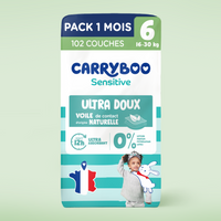 Couches Bébé Écologiques Carryboo Sensitive - Taille 6