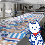 Production locale de couches Carryboo avec illustration de chat inspecteur