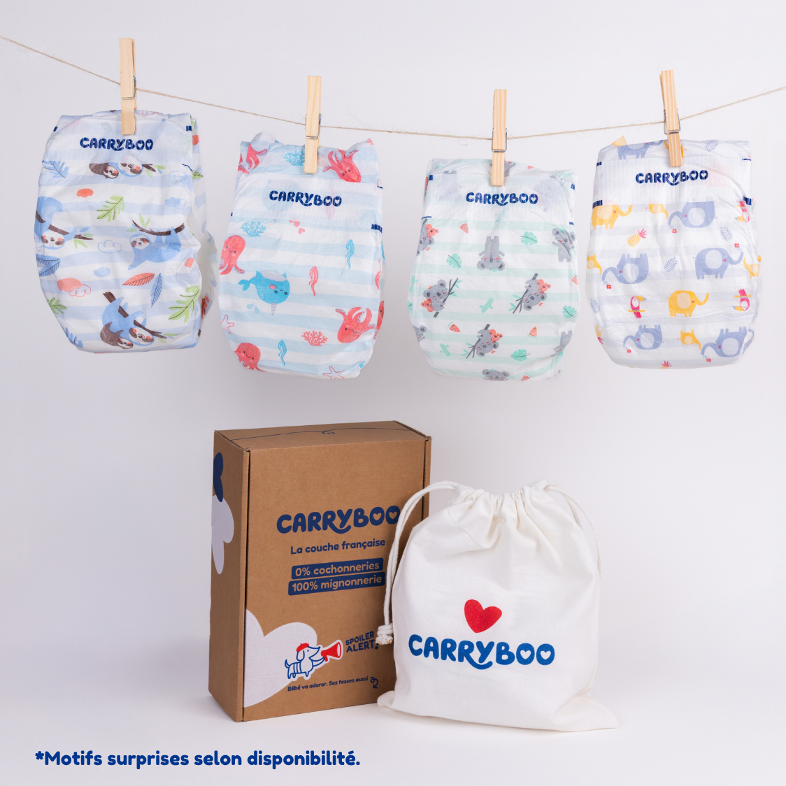 Kit d’Essai Gratuit Couches Nature Taille 3 | Peaux sensibles – Carryboo