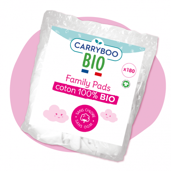 Family pads - Rectangles de coton Bio