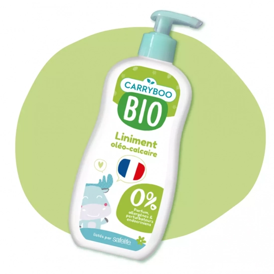 Le liniment bio fait en France, essentiel pour la toilette de bébé