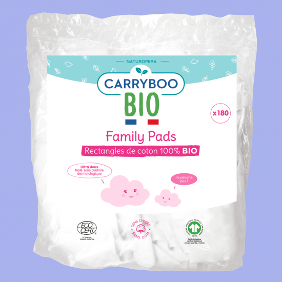 Family pads - Rectangles de coton Bio Family pads - Rectangles de coton Bio