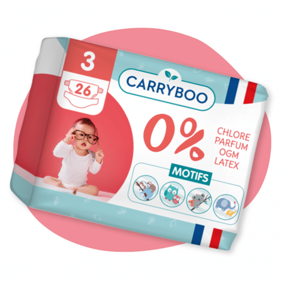 1 paquet de 56 couches Carryboo taille 2 - Carryboo