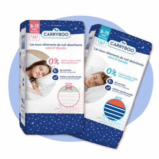 Sous-vêtements de nuit absorbants, sains & discrets