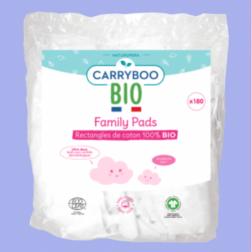 Family pads - Rectangles de coton Bio Family pads - Rectangles de coton Bio