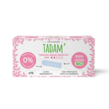 Tampons Coton Bio Mini x16