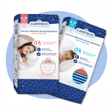 Sous-vêtements de nuit absorbants, sains & discrets