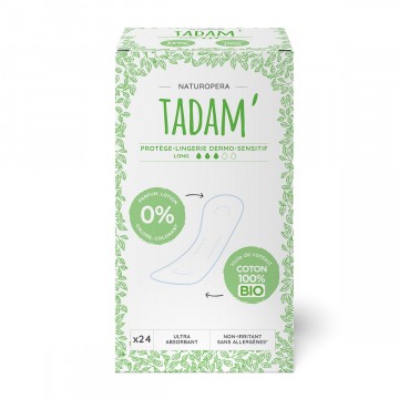 Protège-lingeries Long en Coton Bio x24 Protège-lingeries Long en Coton Bio x24